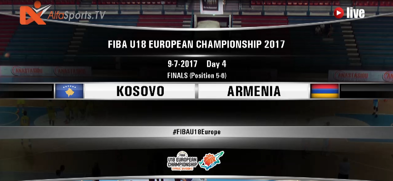 FIBA U18 -KOSOVO ARMENIA