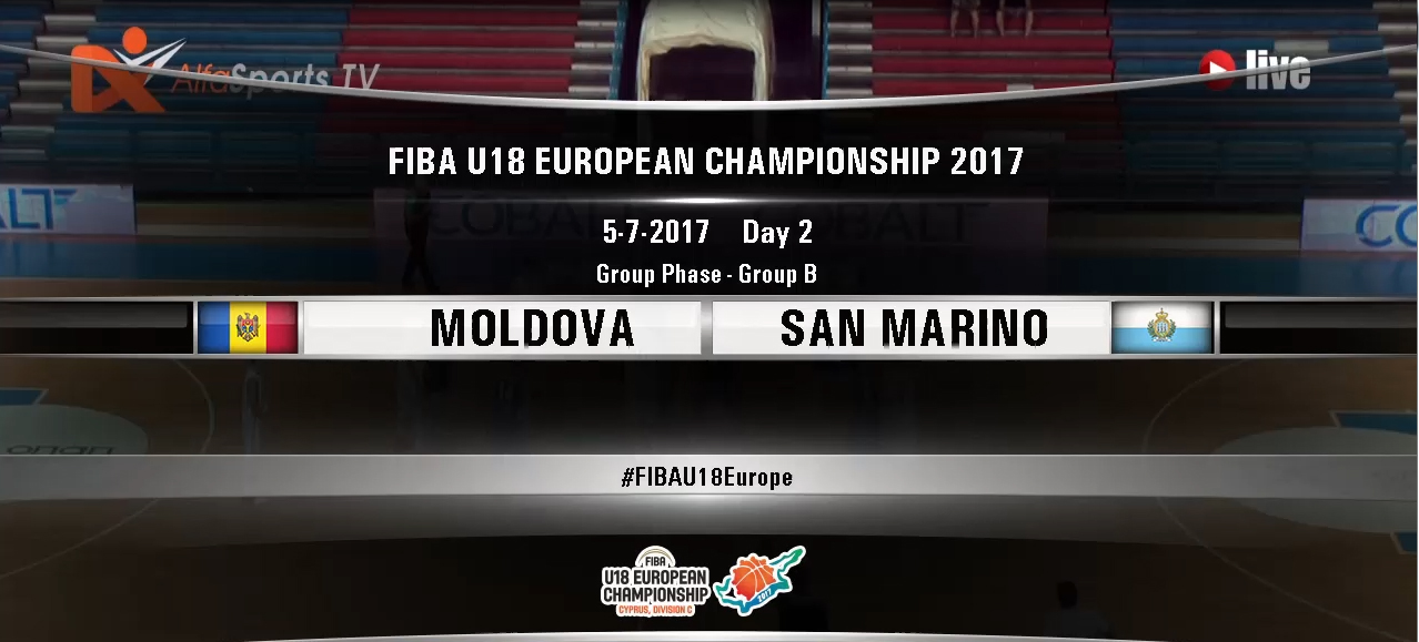 FIBA U18 – MOLDOVA SAN MARINO