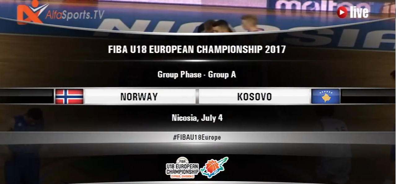 FIBA U18 – NORWAY KOSOVO